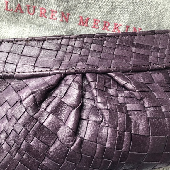 Lauran Merkin Woven Leather Clutch Bag - Picture 11 of 11